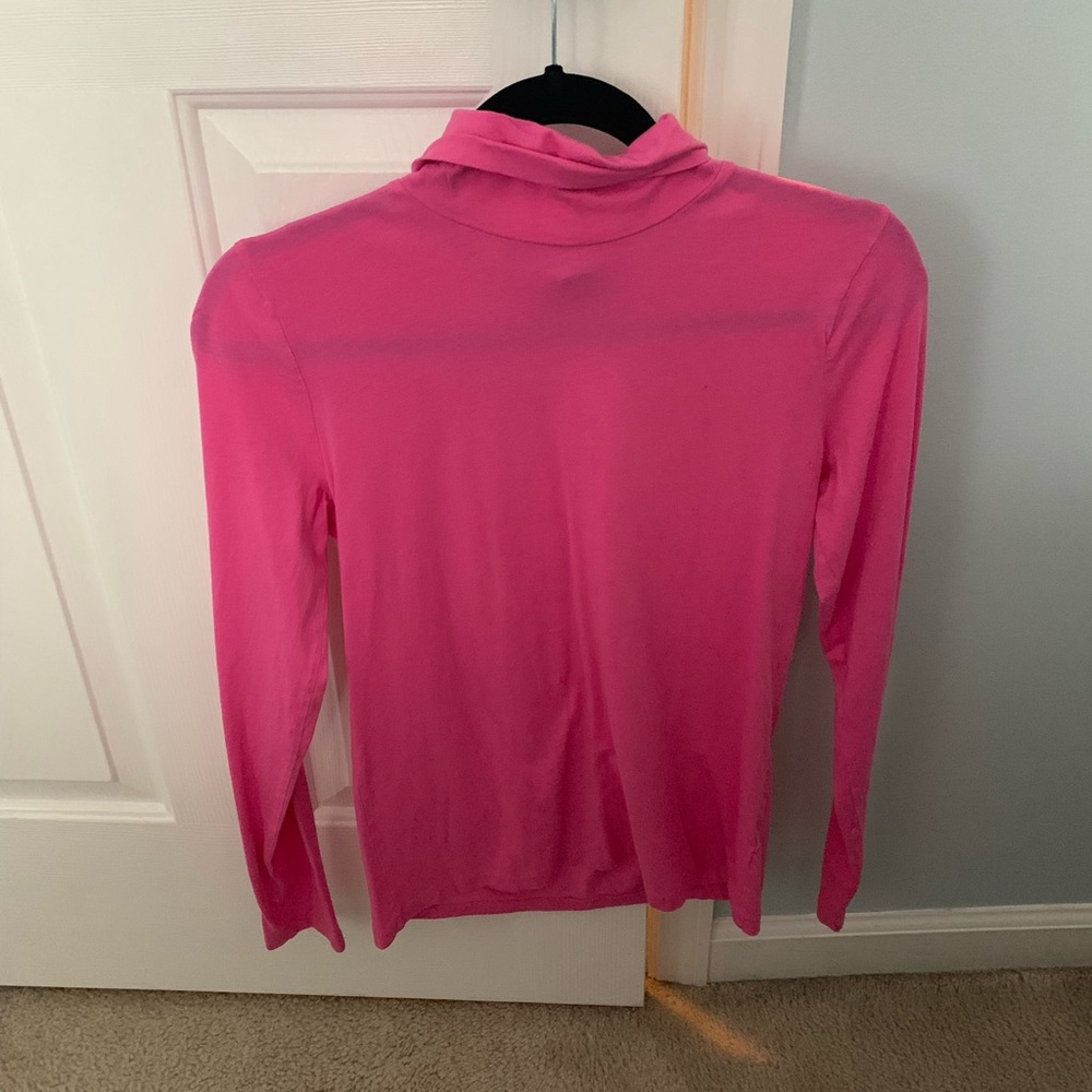J Crew Pink Tissue Turtleneck size M